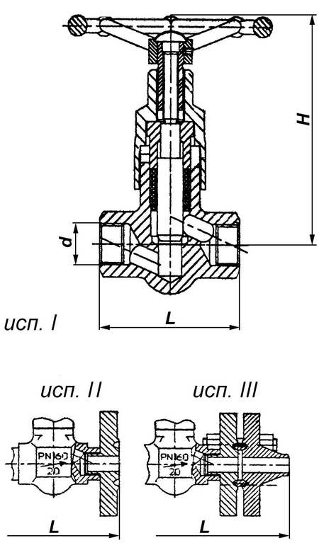 15с68нж Клапан запорный сальниковый