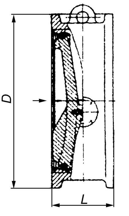 19ч21р Затвор обратный поворотный