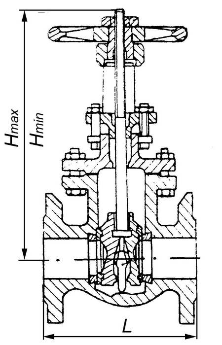 30ч6бр Задвижка параллельная двухдисковая с выдвижным шпинделем
