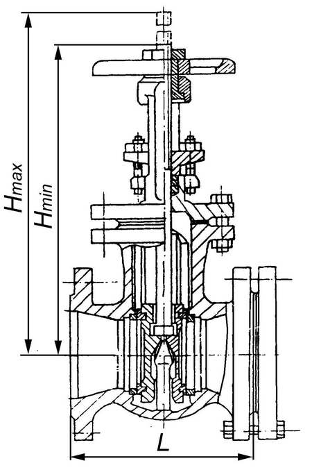 30ч6Бр Задвижка параллельная двухдисковая с выдвижным шпинделем