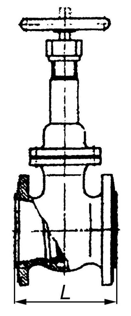 30кч70бр Задвижка параллельная с выдвижным шпинделем