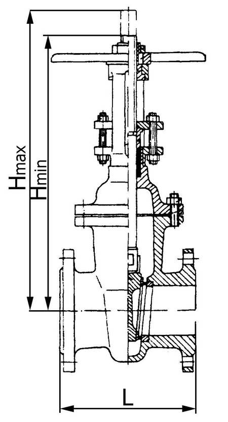 30с41нж1 Задвижка с выдвижным шпинделем сальниковая