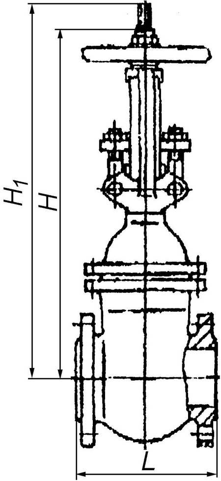 30с41нж Задвижка клиновая с выдвижным шпинделем