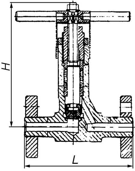 С 21227 Клапан запорный проходной