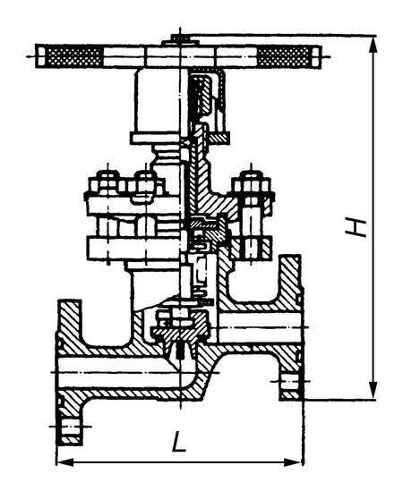 С 26354 Клапан запорный сильфонный