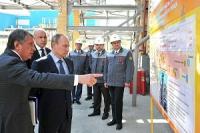 Владимир Путин посетил церемонию запуска установки ЭЛОУ-АВТ-12 на Туапсинском НПЗ